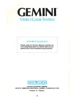 Preview for 16 page of Gemini 2510 Owner'S Manual