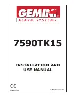 Gemini 7590TK15 Installation And Use Manual предпросмотр