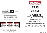 Gemini 7725 Installation Manual preview