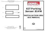 Предварительный просмотр 1 страницы Gemini 814W Installation And Use Manual