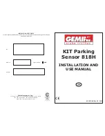 Предварительный просмотр 1 страницы Gemini 818H Installation And Use Manual