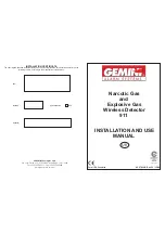 Preview for 1 page of Gemini 911 Installation And Use Manual