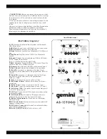 Предварительный просмотр 3 страницы Gemini AS-08TOGO User Manual