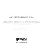 Предварительный просмотр 9 страницы Gemini AS-15BLU User Manual