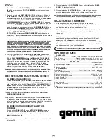 Preview for 18 page of Gemini CD-1800X Operation Manual