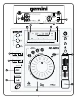 Preview for 2 page of Gemini CD-400X Instruction Manual