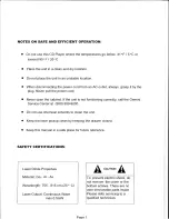 Preview for 2 page of Gemini CD-4700 E Instruction Manual