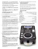 Preview for 5 page of Gemini CDJ-02 Operation Manual