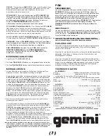 Preview for 7 page of Gemini CDJ-02 Operation Manual