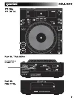 Preview for 7 page of Gemini CDJ-202 Operation Manual