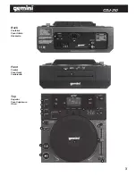 Предварительный просмотр 3 страницы Gemini CDJ-210 Operation Manual