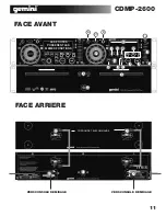 Предварительный просмотр 11 страницы Gemini CDMP-2600 Operation Manual