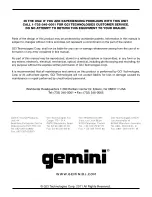 Предварительный просмотр 1 страницы Gemini CDMP-2700 Manual