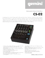 Gemini CS-02 Specification Sheet preview