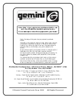 Preview for 24 page of Gemini CS-19 Operator'S Manual