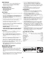 Preview for 4 page of Gemini EQ-3000 Operation Manual