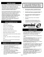 Preview for 7 page of Gemini EX-26 Operation Manual