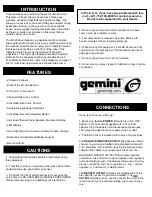 Preview for 2 page of Gemini EX-26 Service Manual