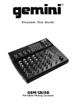 Gemini GEM-12USB Manual preview