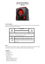 Gemini GPK1200 Instruction Manual preview