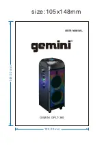 Gemini GPLT Series User Manual preview