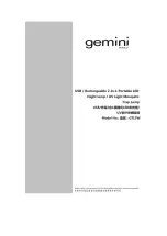 Preview for 1 page of Gemini GTL5W Instruction Manual