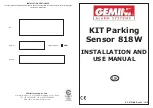 Gemini KIT Parking Sensor 818W Installation And Use Manual preview