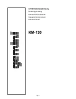 Gemini KM-130 Operation Manual preview