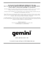 Предварительный просмотр 16 страницы Gemini MDJ-600 User Manual