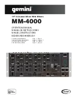 Gemini MM-4000 Operation Manual preview