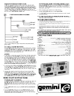 Preview for 6 page of Gemini MP-3000X Operation Manual