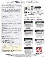 Предварительный просмотр 2 страницы Gemini P 1632 Datasheet