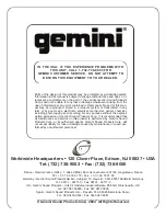 Предварительный просмотр 8 страницы Gemini PMX-02 Operation Manual