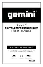 Gemini PMX-10 User Manual preview