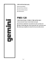 Gemini PMX-120 Operation Manual preview