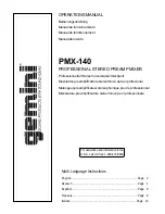 Gemini PMX-140 Operation Manual preview