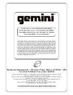 Preview for 12 page of Gemini PS-01 Operation Manual