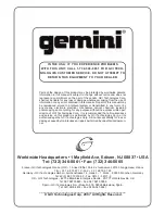 Предварительный просмотр 7 страницы Gemini PS-424x Operating Manual