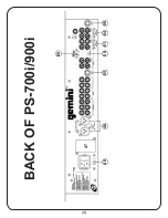 Preview for 3 page of Gemini PS-700i Operation Manual