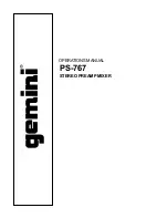 Gemini PS-767 Operation Manual preview