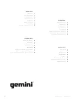 Preview for 2 page of Gemini PS4 Manual