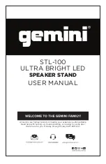 Предварительный просмотр 1 страницы Gemini STL-100 ULTRA BRIGHT LED User Manual