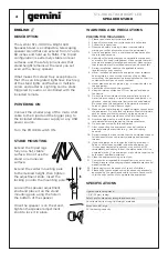 Предварительный просмотр 4 страницы Gemini STL-100 ULTRA BRIGHT LED User Manual