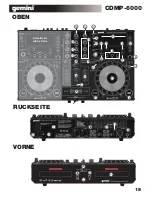 Preview for 18 page of Gemini TABLE TOP SYSTEM CDMP-6000 Operation Manual