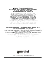 Preview for 23 page of Gemini TABLE TOP SYSTEM CDMP-6000 Operation Manual