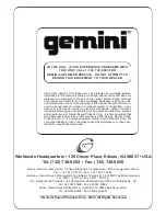 Preview for 12 page of Gemini TT-02 MKII Operation Manual