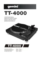 Gemini TT-4000 Operation Manual preview