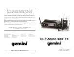 Gemini UHF-5000 Series Operation Manual preview