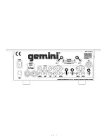 Предварительный просмотр 2 страницы Gemini UMX-3 Operation Manual