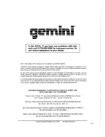 Preview for 7 page of Gemini UMX-5 Operating Instructions Manual